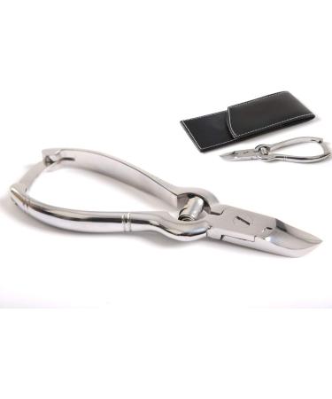 Toenail Clippers Nipper Cutters for Thick Fungal or Ingrown Hard Toe Nail Fingernail Strong Large Nail Clippers Nail File Pouch Set Chiropody Podiatry Tools - Buy Online on GoSupps.com