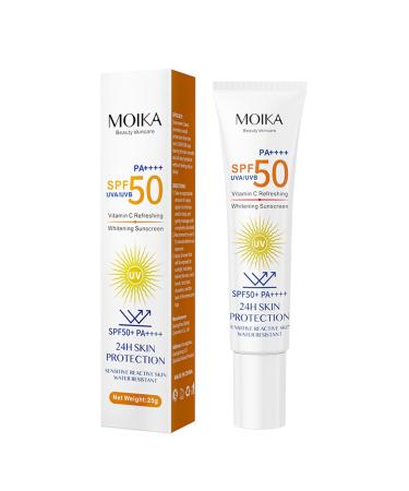 Sun Cream SPF 50 SPF 50 Face Moisturiser Face Sun Cream SPF 50 with Glycerol And Vitamin C Face Sunscreen Sunscreen SPF 50 Face Protection UVA & UVB & Non Greasy Sun Cream for All Skin Types