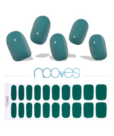 NOOVES NOOVES Emerald Oasis Set of 20 Premium Semi-Cured Gel Nail Polishes with 1 Nail File and 1 Vegan Orange Stick