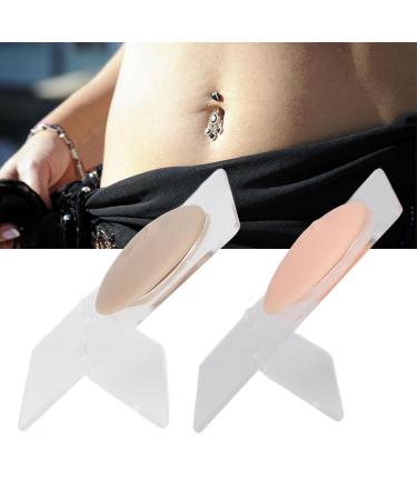 2pcs Silicone Belly Model for Piercing Practice | 3D Belly Button Model with Display Holder - Perfect for Artists & Studios - Buy Online on GoSupps.com