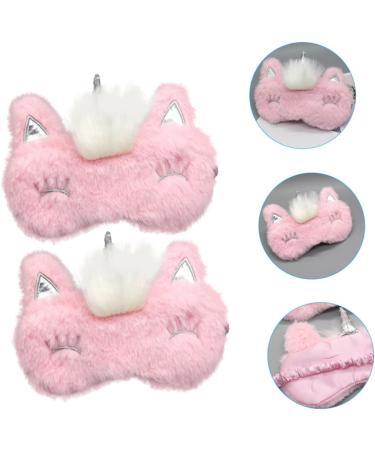 Shop Plush Eye Covers - 2pcs Cartoon Fox Sleep Masks | Soft Eye Patches for Ultimate Comfort - Buy Online on GoSupps.com