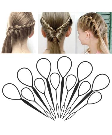 Magical Hair Braid Tools - 2x Plastic Topsy Tail Loop Accessories for Braiding & Ponytails | Perfect for Girls - Buy Online on GoSupps.com
