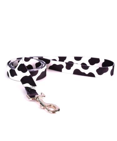 Yellow Dog Design Standard Leads, Cow Print Collection 3/8" x 60" (5 ft.) Cow