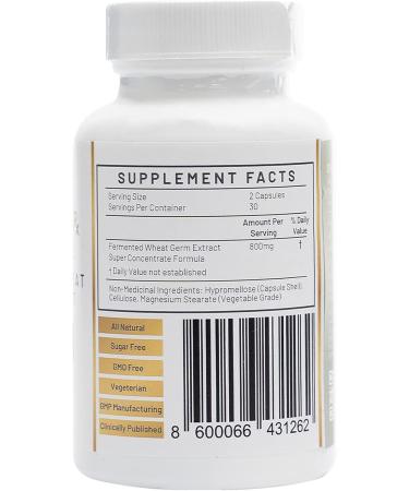 Spermidine Pet Joint Health Premium Fermented Wheat Germ Extract Mobility Flexibility Cellular Health Non-GMO Gluten-Free Sugar-Free Vegan Natural 1 Bottle 60 Capsules - Buy Online on GoSupps.com