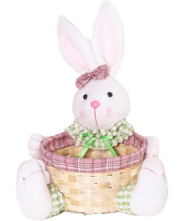 Happy Easter Decoration Lovely Candy Storage Basket Decoration Sweets Storage Basket for Easter Party Decor Exquisite Details Easter Toy Candy Basket - Buy Online on GoSupps.com