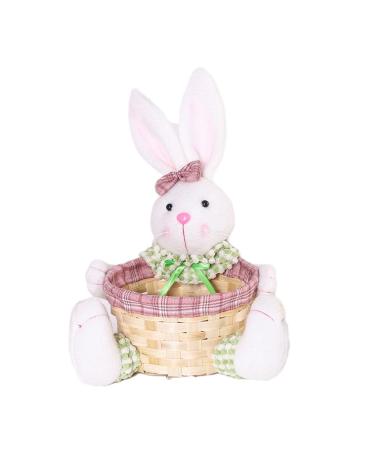Happy Easter Decoration Lovely Candy Storage Basket Decoration Sweets Storage Basket for Easter Party Decor Exquisite Details Easter Toy Candy Basket