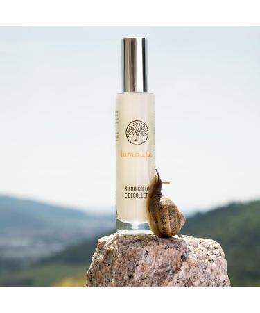Neck and decollete serum with snail slime hyaluronic acid milk thistle oil anti-wrinkle plumping moisturizing and deeply nourishing 50ml - Buy Online on GoSupps.com