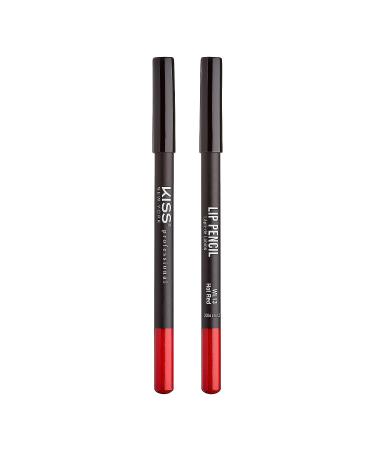 kiss new york Professional Slim Lip Pencil - Creamy Soft, Smooth & Long-Lasting Hot Red Lip Liner - Water-Resistant Lip Crayon for Natural Lip Makeup - Buy Online on GoSupps.com