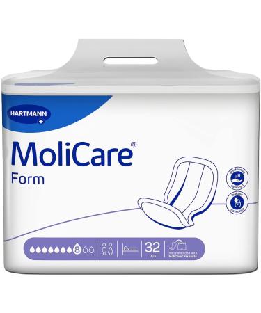 Molicare Form 8 Drops for Severe Incontinence - High Security & Discretion for Men & Women | 32 Pieces - Compatible with Molicare Premium Fixing Pants - Buy Online on GoSupps.com