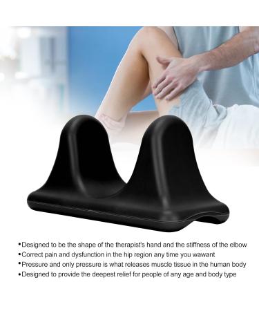 Psoas Muscle Release Tool - PSOASAS PSOAS-MASSAKER Massage Tool for Knee Thigh Back & Veal - Pain Relief & Muscle Relaxation (Black) - Buy Online on GoSupps.com