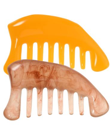 Fomiyes 4 pieces massage comb face tools coffee scent massage comb massage massage device guasha-board scraping care tool scalp scratch kamm massage board jade kamm scratchboard