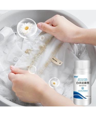 Whiten Detergent for White Clothes - Laundry Brightener Clothes Bleach High Efficiency Enzyme Odor Removal Stain Remover for White Shirt Dress Sheets White Fabric Tosier - Buy Online on GoSupps.com