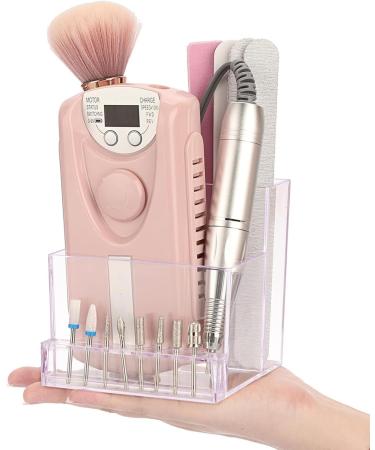 Generic 10 Holes Drill Bit Holder Display Stand Clear Salon Drill Bit Storage Box - Buy Online on GoSupps.com