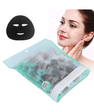 Ymiko Bamboo Charcoal Face Mask - 100pcs Moisturizing DIY Paper Mask for All Skin Types | Nourishing & Hydrating Skin Care - Buy Online on GoSupps.com