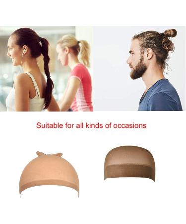 Ultra Thin Breathable Stocking Wig Caps - 6 Pack Light Brown, Sweat Absorbing, Stretchable, One Size Fits All - for Women - Buy Online on GoSupps.com