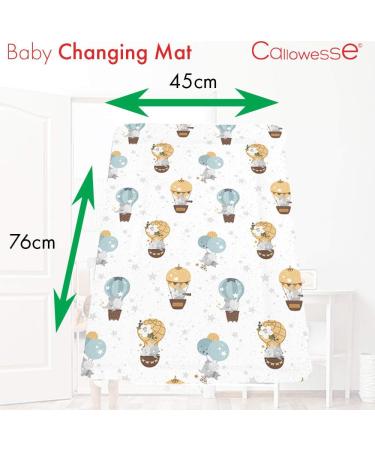 Callowesse Baby Changing Mat 79x47cm - Waterproof, Portable & Foldable with Raised Edges - Buy Online on GoSupps.com