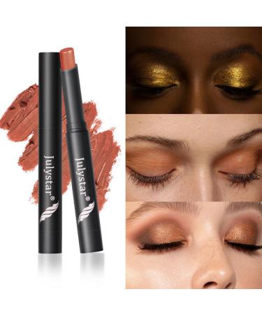 Waterproof Glitter Eyeshadow Stick - High Pigment Long Lasting Pearl Shimmer Eye Brightener - Buy Online on GoSupps.com