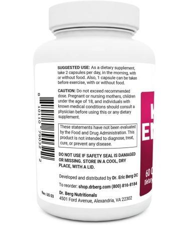 Dr. Berg's Keto Energy - Mitochondrial Support Supplement with Vitamins, Minerals & Alpha Lipoic Acid - 60 Capsules - Buy Online on GoSupps.com