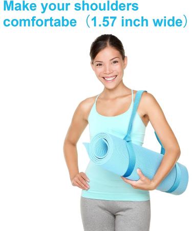 Adjustable Cotton Yoga Mat Straps - 4 Pcs Thick Carrier for Large Mats - Exercise Sling for Workout & Stretching - Roller Skate Holder - Buy Online on GoSupps.com