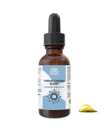 Relaxcation Throat Chakra Blend Oil | Blue Tansy Peppermint Eucalyptus & Rosemary | Botanical Oil for Clarity Confidence & Honest Expression | Ideal for Meditation | Vegan Cold Pressed (1 oz) 1 Fl Oz (Pack of 1)