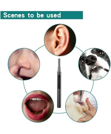 KouRy Ear Wax Removal Ear Cleaner Wireless Ear Camera with 6 LED Lights Ear Endoscope IP67 Waterproof Otoscope Earwax Removal Kit (Black) - Buy Online on GoSupps.com