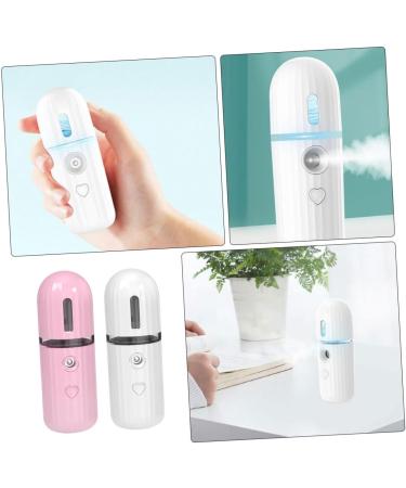 Healeved 2pcs Moisturizing Sprayer USB Face Handy Sprayer Facial Humidifier Handheld Skin Steamer Abs - Buy Online on GoSupps.com