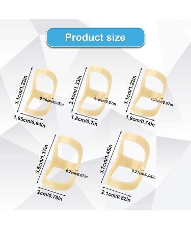 AIEX 5pcs Oval Finger Splint Set for Trigger Finger Support - Thumb, Middle, Pinky, Ring Finger Brace (3-7 Sizes) - Buy Online on GoSupps.com