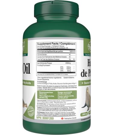 VORST Seal Oil 2000mg Per Serving (1000mg Per Softgel) 180 Softgels | Omega 3 Fatty Acids | Supplement For Heart Bones & Brain Health | For Men & Women | Best Fish Oil Alternative | Includes EPA DHA & DPA | Liquid Capsules | 1 Bottle - Buy Online on GoSupps.com