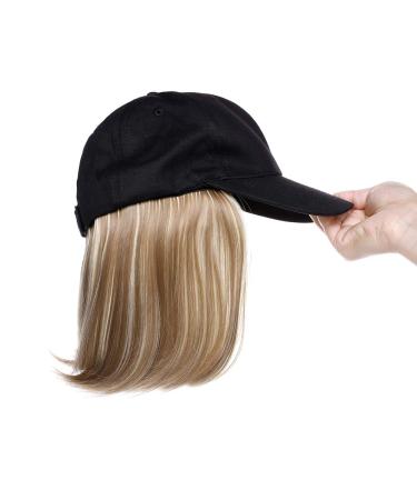 Sego Bob Hair Extension with Baseball Cap Wig - Synthetic Women's Hair Extensions #85P613 - Affordable 15 cm Smooth Style - Buy Online on GoSupps.com