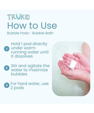TruKid Bubble Podz Lavender Bubble Bath for Sensitive Skin - 10 Podz - Buy Online on GoSupps.com