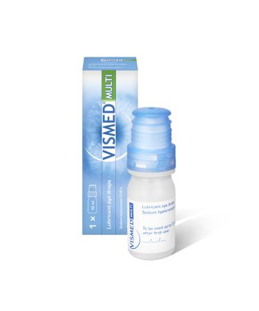 Vismed Multi - Preservative Free Eye Drops - Sodium Hyaluronate 0.18% - for Treatment of Dry Eyes - 10ml