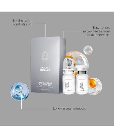 S rum clat - Rouleau de massage doux pour le visage et s rum apaisant et hydratant r duisant le teint terne et les poches coffret de soins portable - Buy Online on GoSupps.com