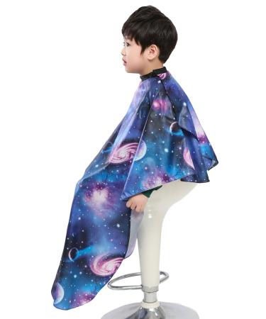 PERFEHAIR Kids Haircut Cape - Space Starry Sky Barber Cover for Hair Cutting Styling & Shampoo - International Shipping Available - Buy Online on GoSupps.com