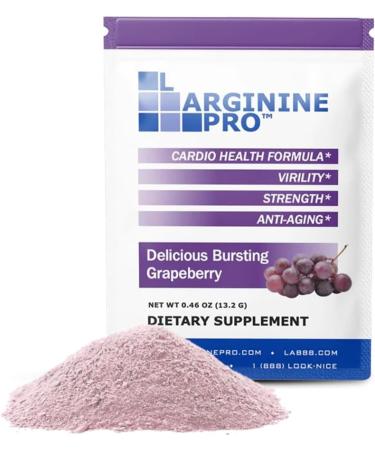 L-ARGININE PRO 2-Pack 1 Grape Jar and 30 Single Serve Packs That are Great Tasting! | Blood Flow | Pre-Workout Drink | with Vitamins C B6 B12 K & More - Buy Online on GoSupps.com