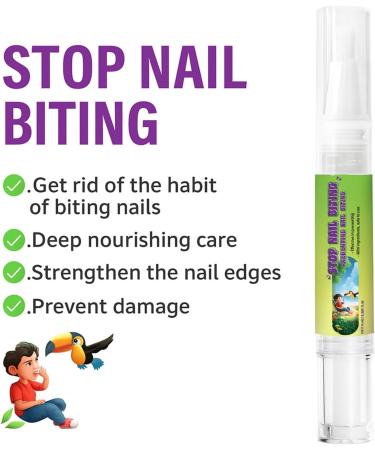 Nail Bite Prevention - Anti-Bite Nail Polish 2ml Secure Finger Protector for Toddlers Women Men Cuticle Care Spa Home Travel - Buy Online on GoSupps.com