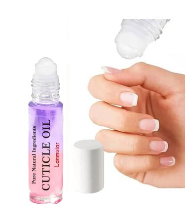 Nail nourishing Oil Ball Bottle Nail nourishing Oil Two-Color double-Layer Nail Cuticle Repairing Oil Natural Rose-Lavender plant Essential Oil To Remedy Nail Damage