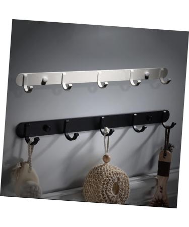 Alipis 3 Pcs Wall Mounted Clothes Hanger Towel Hanger Door Hanger Hook Coat Hanger Handbag 36X3CMx3pcs Blackx3pcs - Buy Online on GoSupps.com