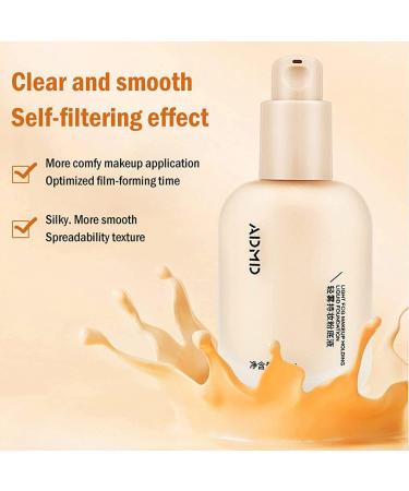 Hydrating Waterproof and Light Long Lasting Foundation ADMD Light Fog Makeup Holding Liquid Foundation - Moisturizing and Concealing Brightening and Oil Control (White+Natural Color) - Buy Online on GoSupps.com