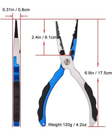 Supegear Fishing Tool - Multifunctional Aluminum Alloy Hook Remover with Safety Cable & Nylon Sheath - Ideal for International Fishing - Buy Online on GoSupps.com