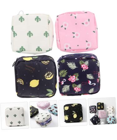 Plafope 4-Piece Women's Menstruation Hygiene Bags | Stylish & Functional Period Tote Set - Buy Online on GoSupps.com