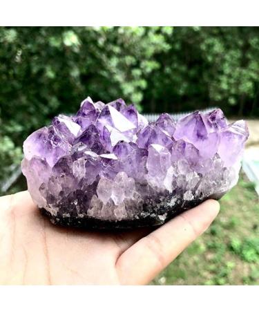 Amethyst Stones Crystal Decorative Stones Geode Irregular Natural Amethyst Cluster Quartz Home Decor Natural Stone Home furnishings Crystal Cluster (Color : 200g Size : Mix Random) Mix random 200g - Buy Online on GoSupps.com