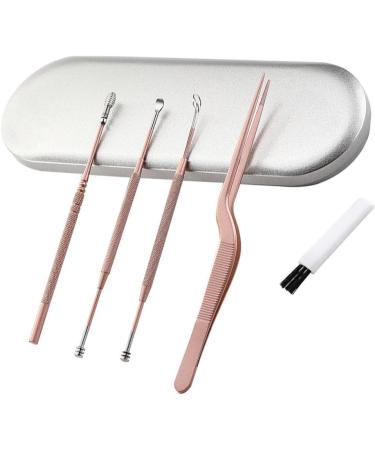 2 Sets Earwax Removal Tools - Reusable Spoon, Curette, Brush, Tweezers - Stainless Steel - Safe and Effective Cleaner for Ear Hygiene - Buy Online on GoSupps.com