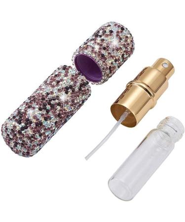 XhuangTech Portable Mini Refillable Perfume Scent Atomizer-Shiny Diamonds Empty Spray Bottle for Traveling and Outgoing of 10ml (Purple) - Buy Online on GoSupps.com