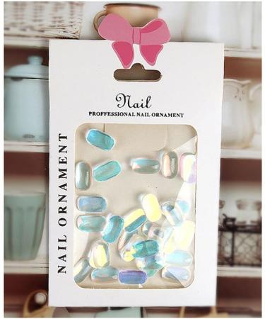 Charms DIY Crafts Aurora 3D Red Grey Nail Accessories Rhinestones Resin Nail Art(02) - Buy Online on GoSupps.com