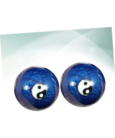 Clispeed Baoding Balls - Chinese Massage Balls for Hand Exercise | MX2PCS Blue - Enhance Fitness & Health - Buy Online on GoSupps.com