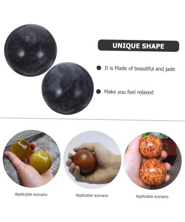 Healeeved 12 PC Black Baoding Balls - Hand Exercise & Stress Relief Jade Balls for Health & Fitness | International Shipping Available - Buy Online on GoSupps.com