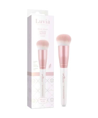 Luvia Professional Makeup Brush Foundation Make-Up Brush Angled Buffer Brush Vegan Cosmetic Brush 120 // Angled Buffer - Candy