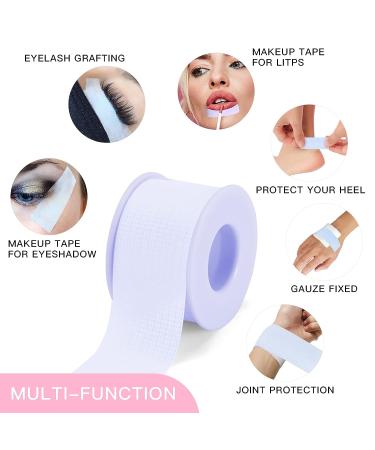 Embagol Blue Sensitive Silicone Gel Lash Tape for Eyelash Extensions - Easy Tear, Breathable Medical Microporous Tape (1Roll) - Buy Online on GoSupps.com