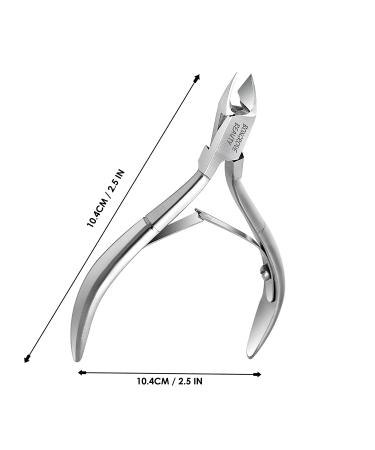 Professional Cuticle Cutter & Pusher Trimmer - Nail Care Tool for Manicure & Pedicure (Silver) - Buy Online on GoSupps.com
