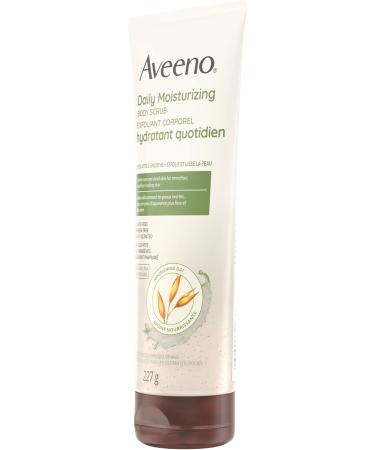 Aveeno Daily Moisturizing Body Scrub Prebiotic Oat is NON-GMO Exfoliant Non Comedogenic Dye Free 227-Gram - Buy Online on GoSupps.com